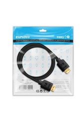 Кабель/Exployd/HDMI-HDMI/V2.0/4K 60Hz/круглый/чёрный/2М/Easy/EX-K-1490