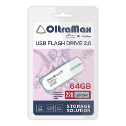 USB флэш-накопитель OltraMax 64GB 220 Light green