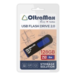 USB флэш-накопитель OltraMax 128GB 250 Blue 2.0