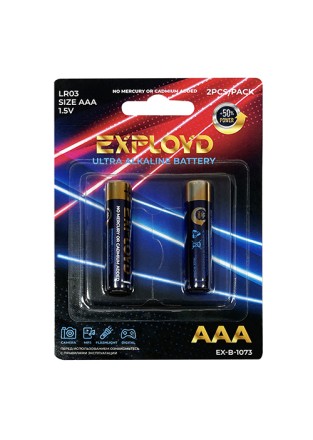 Батарейка Exployd AAA LR03-2BL/Ultra Alkaline/1.5В(2/40/800)EX-B-1073