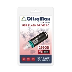 USB флэш-накопитель OltraMax 256GB 230 Black 2.0