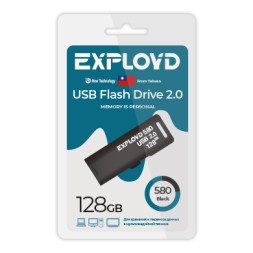 USB флэш-накопитель Exployd 128GB 580 Black 2.0