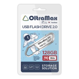 USB флэш-накопитель OltraMax 128GB 290 White 2.0