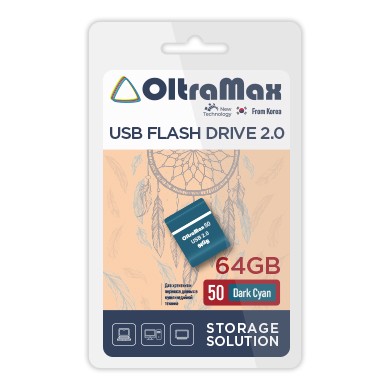 USB флэш-накопитель OltraMax 64GB 50 Dark Cyan