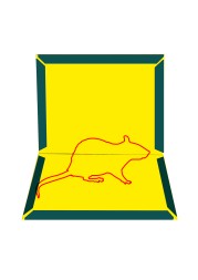 Maguse/Клеевая ловушка книжка от крыс и мышей 1шт(100шт)/16*21см/155гр/Force/MG-L-011