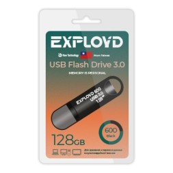 USB флэш-накопитель Exployd 128GB 600 Black 3.0