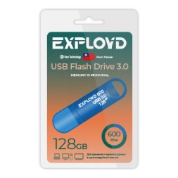 USB флэш-накопитель Exployd 128GB 600 Blue 3.0