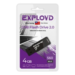 USB флэш-накопитель Exployd 4GB 560 Black