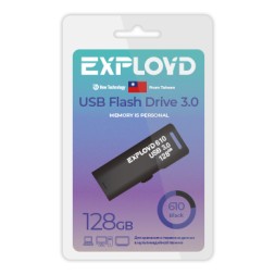 USB флэш-накопитель Exployd 128GB 610 Black 3.0