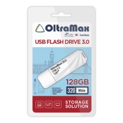 USB флэш-накопитель OltraMax 128GB 320 White 3.0