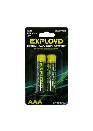 Батарейка Exployd AAA R03-2BL/1.5В(2/40/800)EX-B-1092