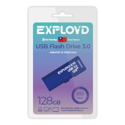 USB флэш-накопитель Exployd 128GB 610 Blue 3.0