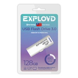 USB флэш-накопитель Exployd 128GB 610 White 3.0