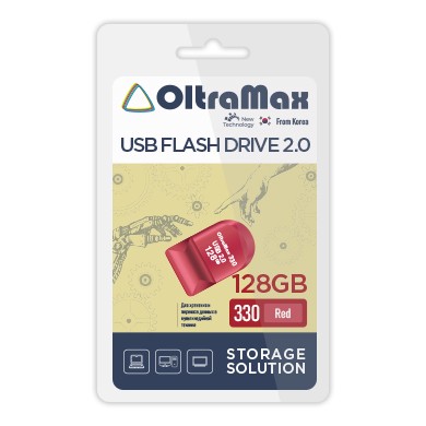 USB флэш-накопитель OltraMax 128GB 330 Red 2.0