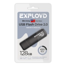 USB флэш-накопитель Exployd 128GB 620 Black 2.0