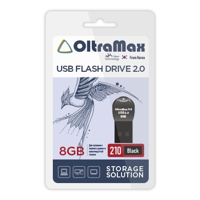 USB флэш-накопитель OltraMax 8GB 210 Black