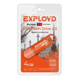 USB флэш-накопитель Exployd 4GB 570 Orange
