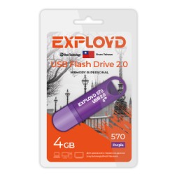USB флэш-накопитель Exployd 4GB 570 Purple