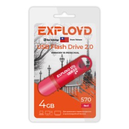 USB флэш-накопитель Exployd 4GB 570 Red