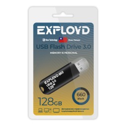 USB флэш-накопитель Exployd 128GB 660 Black 3.0