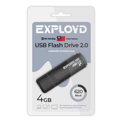USB флэш-накопитель Exployd 4GB 620 Black 2.0