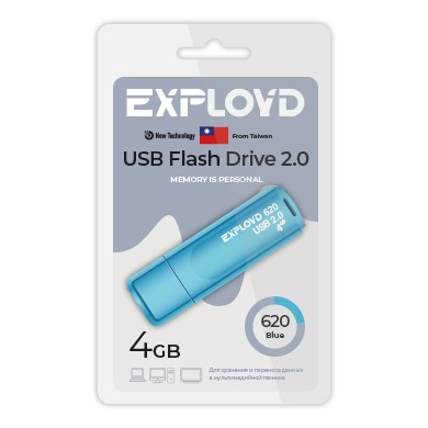 USB флэш-накопитель Exployd 4GB 620 Blue 2.0