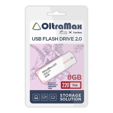 USB флэш-накопитель OltraMax 8GB 220 Pink