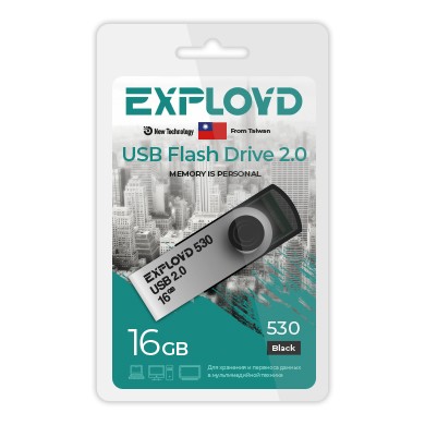 USB флэш-накопитель Exployd 16GB 530 Black
