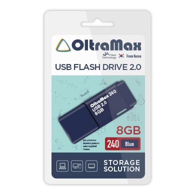 USB флэш-накопитель OltraMax 8GB 240 Blue