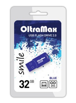 USB флэш-накопитель OltraMax 32GB Smile Blue 2.0