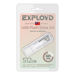 USB флэш-накопитель Exployd 512GB 630 White 3.0