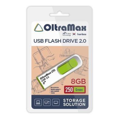 USB флэш-накопитель OltraMax 8GB 250 Green