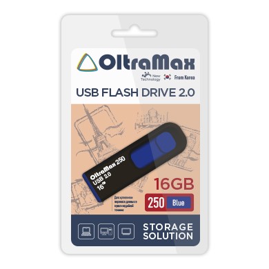 USB флэш-накопитель OltraMax 16GB 250 Blue