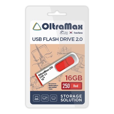 USB флэш-накопитель OltraMax 16GB 250 Red