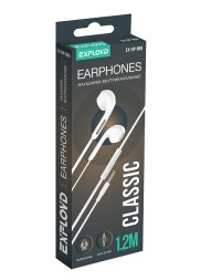 Наушники внутриканальные/Exployd/3.5mm/белый/1.2М/Classic/EX-HP-969