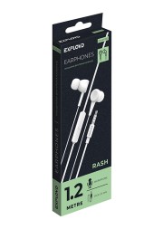 Наушники внутриканальные/Exployd/3.5mm/белый/1.2М/Rash/EX-HP-1163