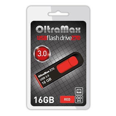 USB флэш-накопитель OltraMax 16GB 270 Red 3.0
