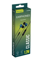 Наушники внутриканальные/Exployd/3.5mm/синий/1.2М/Classic/EX-HP-858