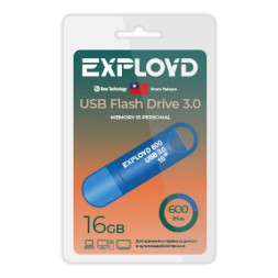 USB флэш-накопитель Exployd 16GB 600 Blue 3.0