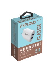 Сетевое ЗУ/Exployd/2.1A/2хUSB/белый/Classic/EX-Z-977