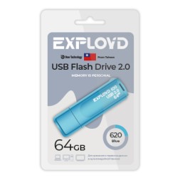 USB флэш-накопитель Exployd 64GB 620 Blue 2.0