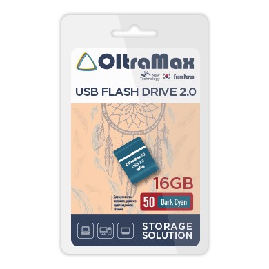 USB флэш-накопитель OltraMax 16GB 50 Dark Cyan