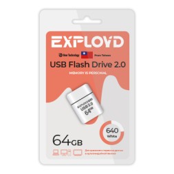 USB флэш-накопитель Exployd 64GB 640 White 2.0