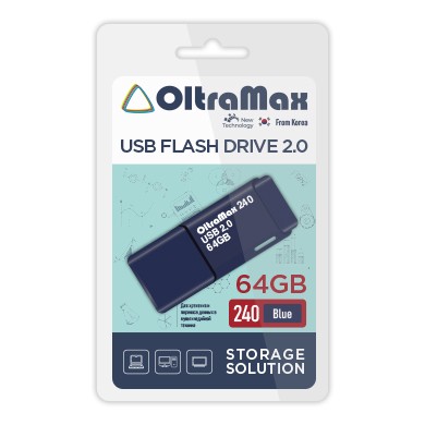 USB флэш-накопитель OltraMax 64GB 240 Blue
