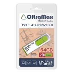 USB флэш-накопитель OltraMax 64GB 250 Green