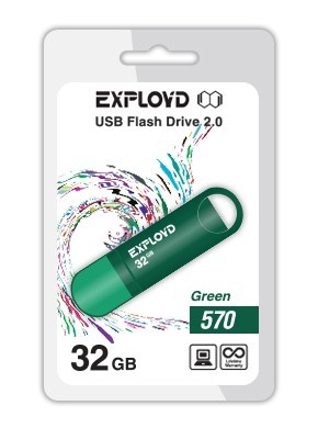 USB флэш-накопитель Exployd 32GB 570 Green