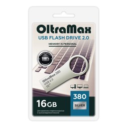 USB флэш-накопитель OltraMax 16GB Key металл 380 Silver 2.0