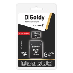 Карта памяти Digoldy 64GB microSDXC class 10 UHS-I