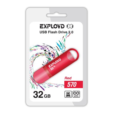 USB флэш-накопитель Exployd 32GB 570 Red