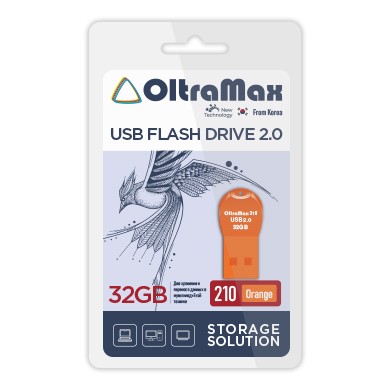 USB флэш-накопитель OltraMax 32GB 210 Orange
